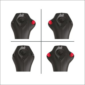 Four options of the sidestick's configuration are on displayed
